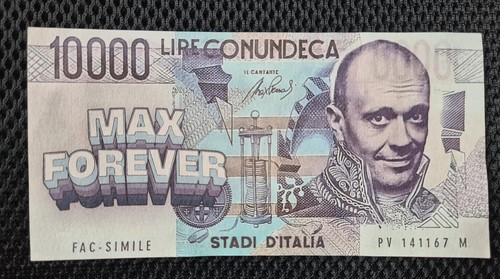 Banconota max pezzali - max, deca